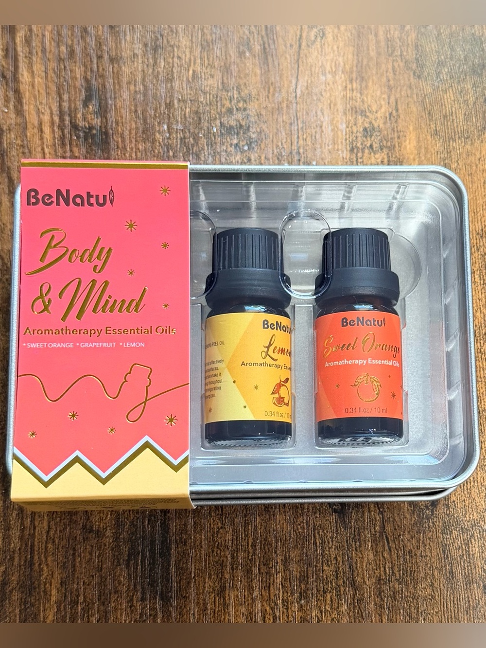 BeNatul Body & Mind Aromatherapy Essential Oils - Lemon & Sweet Orange